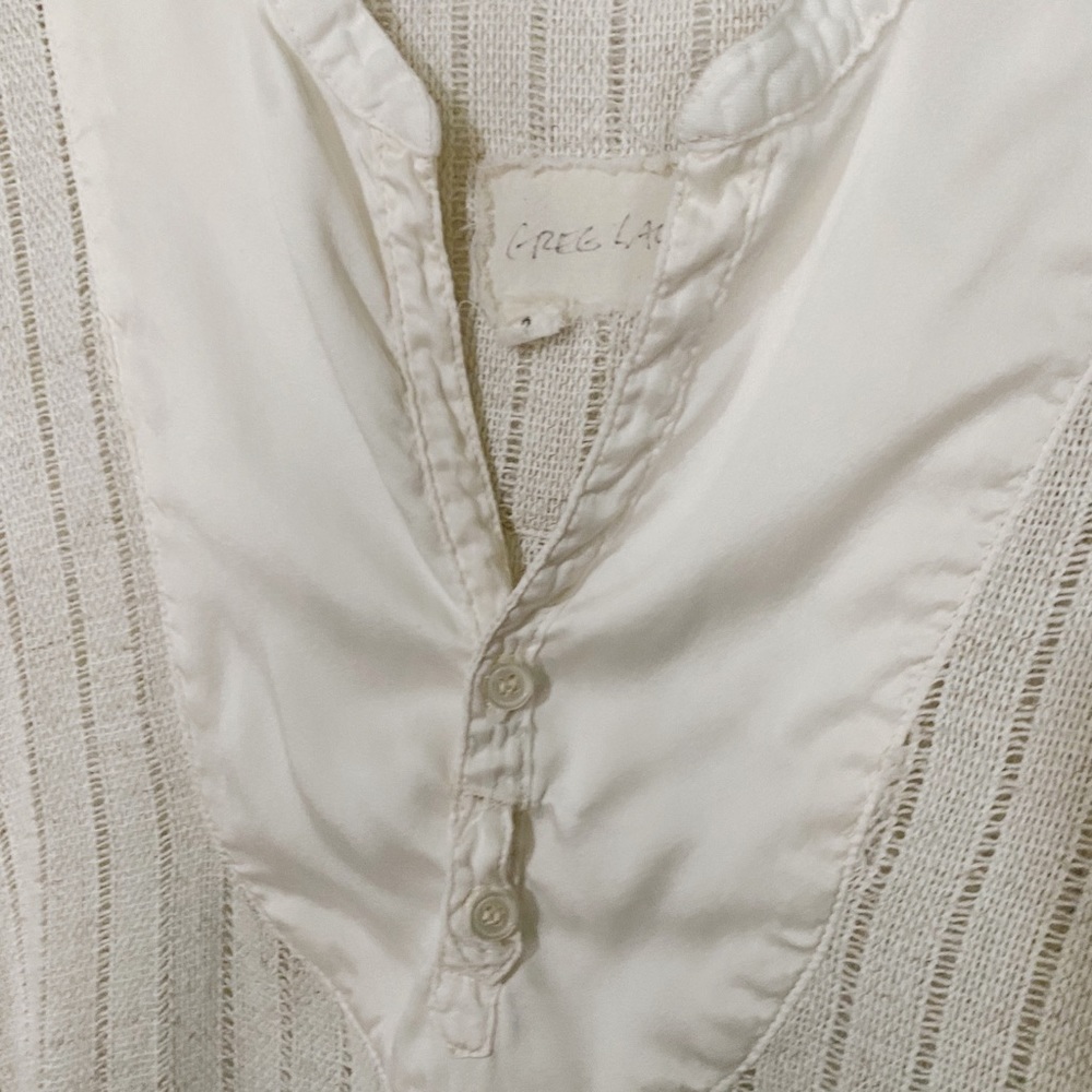 Greg Lauren Bohemian Weave Top - Picture 3 of 6